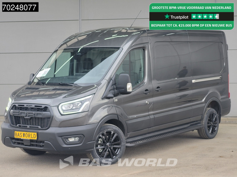 Ford Transit 165pk Automaat Black Edition 2025 model Dubbele schuifdeur L3H2 ACC 360camera Navi CarPlay Xenon Camera 11m3 Airco - Цельнометаллический фургон: фото 1