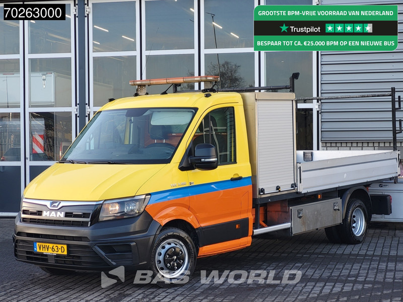 MAN TGE 5.180 Open laadbak Dubbellucht Trekhaak Airco Cruise Pickup Pritsche 3.180 Airco Trekhaak Cruise control - Малотоннажный бортовой грузовик: фото 1 MAN TGE 5.180 Open laadbak Dubbellucht Trekhaak Airco Cruise Pickup Pritsche 3.180 Airco Trekhaak Cruise control - Малотоннажный бортовой грузовик: фото 1