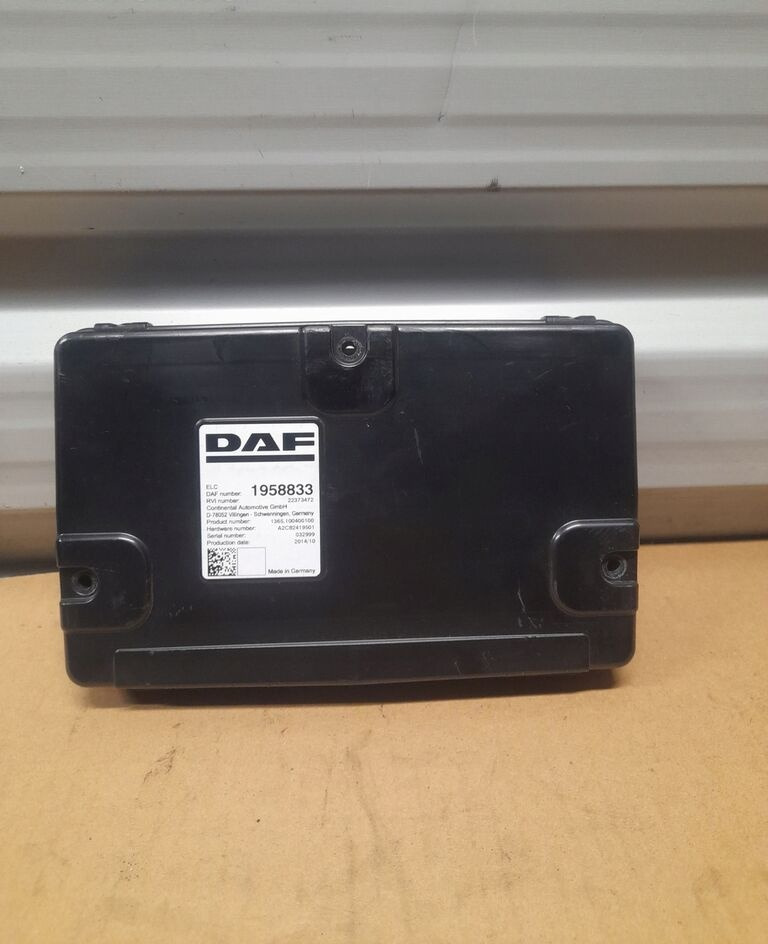 DAF ELC XF 106 1958833 - Блок управления для Грузовиков: фото 1 DAF ELC XF 106 1958833 - Блок управления для Грузовиков: фото 1