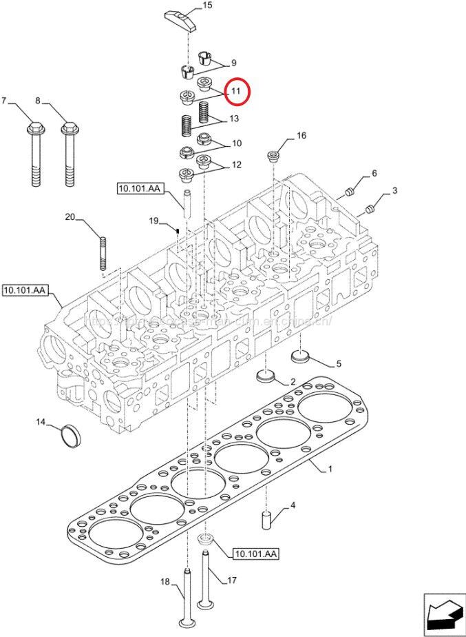 FPT IVECO CASE Cursor11 F3GFE613A B001 5801863562 Valve spring support 99430785 - Клапан: фото 1 FPT IVECO CASE Cursor11 F3GFE613A B001 5801863562 Valve spring support 99430785 - Клапан: фото 1