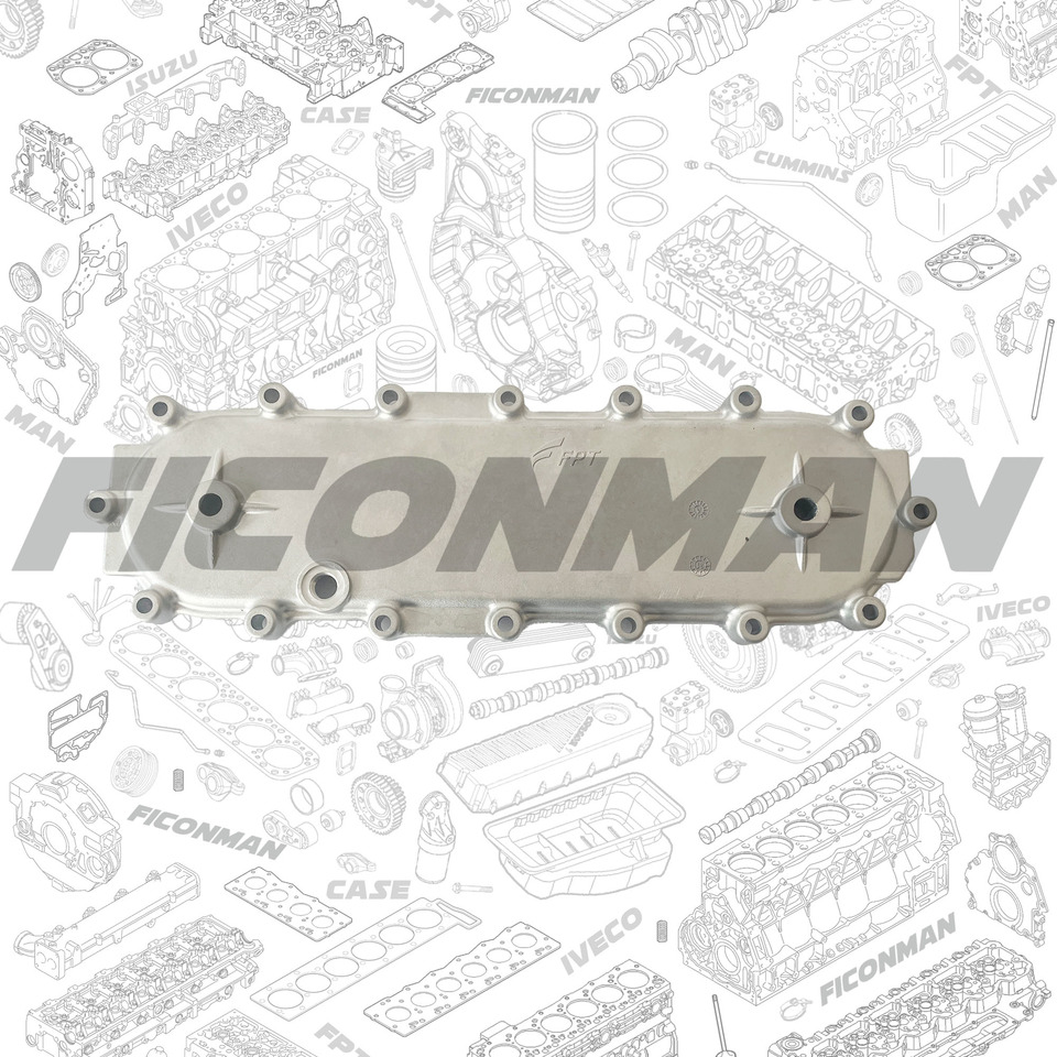 FPT IVECO CASE Cursor9 FPT IVECO CASE Cursor9 Euro 6 F2CFE612 A/B/D F2CFE614A*B041/F2CGE614F*V004 5802431166 EXCHANGER COVER - OIL HEAT EXCHANGER 504127468 - Масляный радиатор для Самосвалов: фото 1