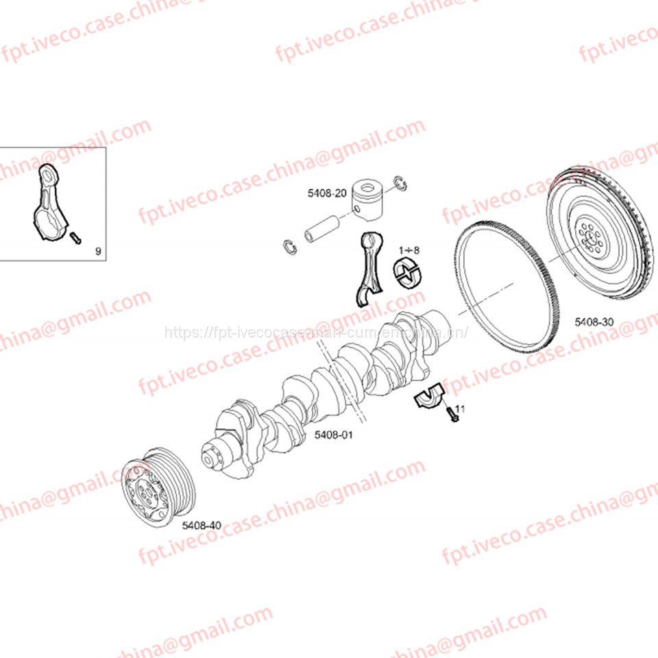 FPT IVECO CASE Cursor9Bus F2CFE612D*J231/F2CFE612A*J098 5802748674 connecting rod bearing shell 500054902/ 500054903 - Подшипник двигателя для Автобусов: фото 1