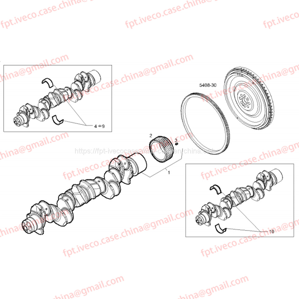 FPT IVECO CASE Cursor9Bus F2CFE612D*J231/F2CFE612A*J098 MAIN BEARING SET 2996584/2996585 - Подшипник двигателя для Автобусов: фото 1