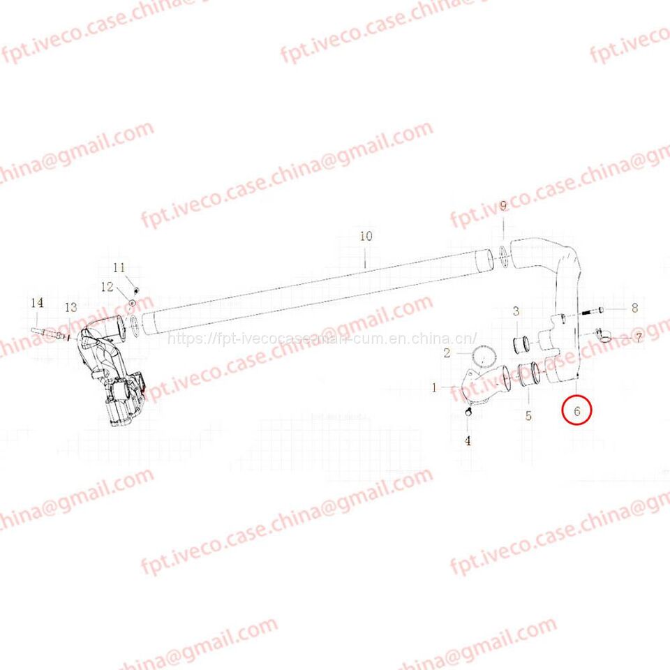MAN D2066 Coolant elbow pipe 06302-0759 - Система охлаждения: фото 1 MAN D2066 Coolant elbow pipe 06302-0759 - Система охлаждения: фото 1