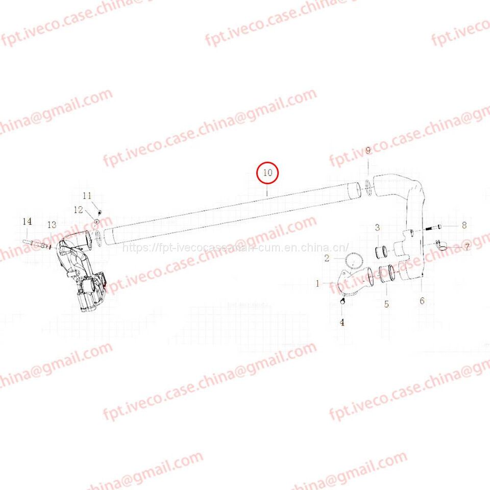 MAN D2066 Water pipe 98182-0089 - Система охлаждения: фото 1 MAN D2066 Water pipe 98182-0089 - Система охлаждения: фото 1