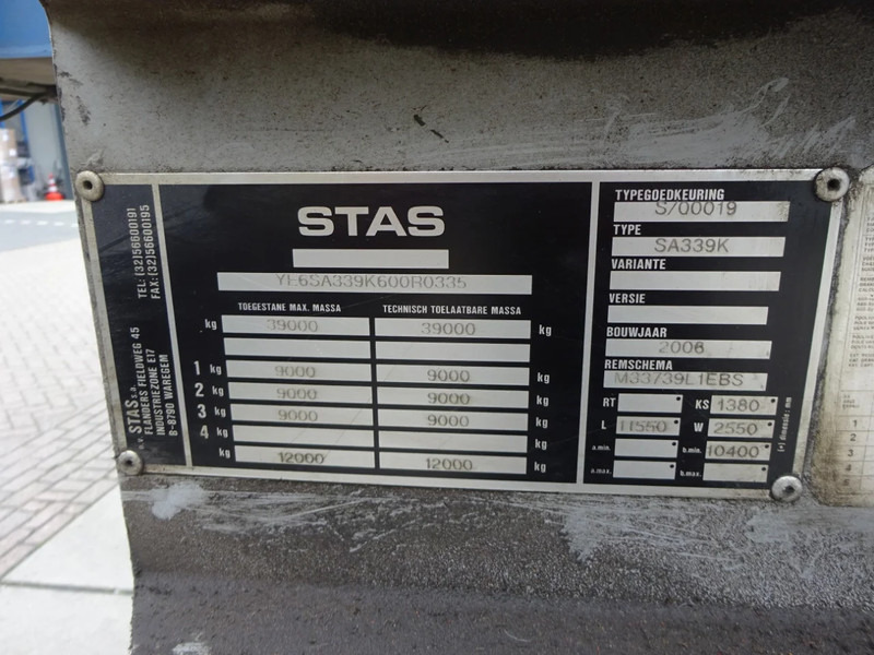 Stas Stas SA339K / Tipper ALU / 55 M3 / Mercedes + Disc / 1x Lift Axle в лизинг Stas Stas SA339K / Tipper ALU / 55 M3 / Mercedes + Disc / 1x Lift Axle: фото 7