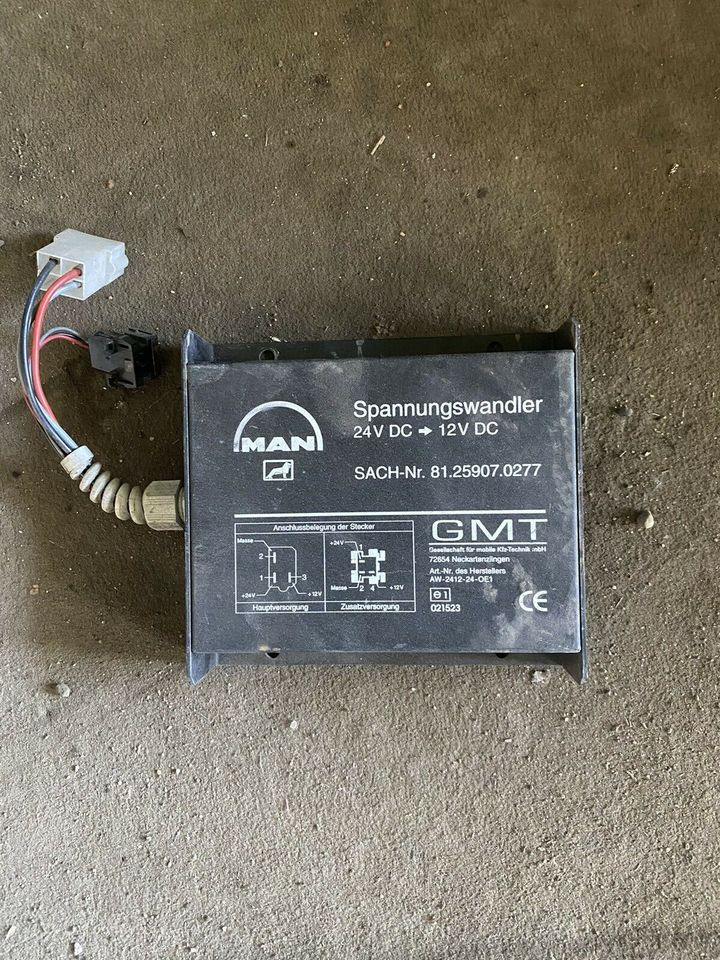 Spannungswandler Konverter 24V 12V MAN TGA 81259070277 - Электрическая система для Грузовиков: фото 1 Spannungswandler Konverter 24V 12V MAN TGA 81259070277 - Электрическая система для Грузовиков: фото 1