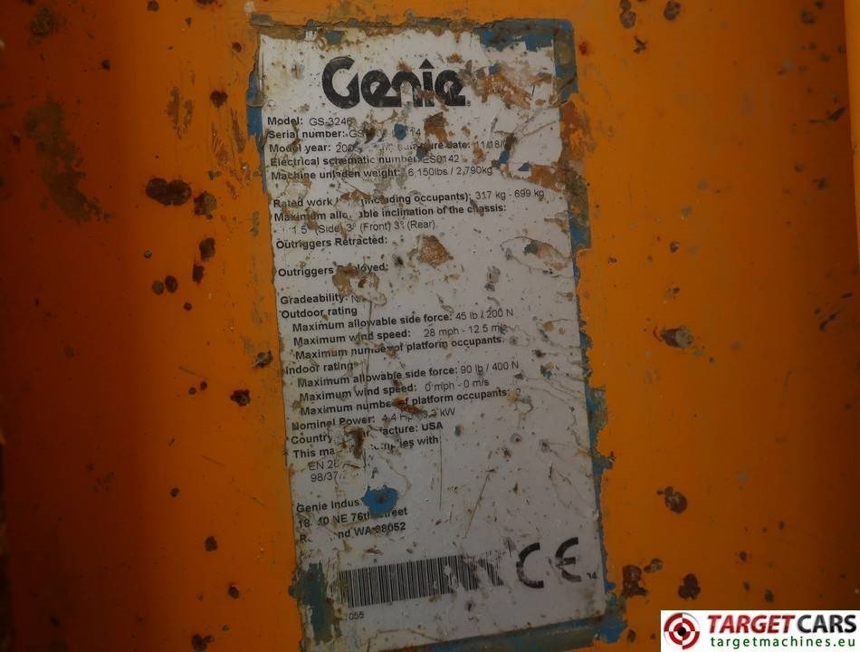 Genie GS-3246 Electric Scissor Work Lift 1175cm DEFECT  в лизинг Genie GS-3246 Electric Scissor Work Lift 1175cm DEFECT: фото 11