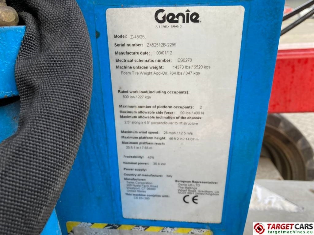 Genie Z-45/25 J Articulated 4x4 Diesel Boom WorkLift 16M  в лизинг Genie Z-45/25 J Articulated 4x4 Diesel Boom WorkLift 16M: фото 11