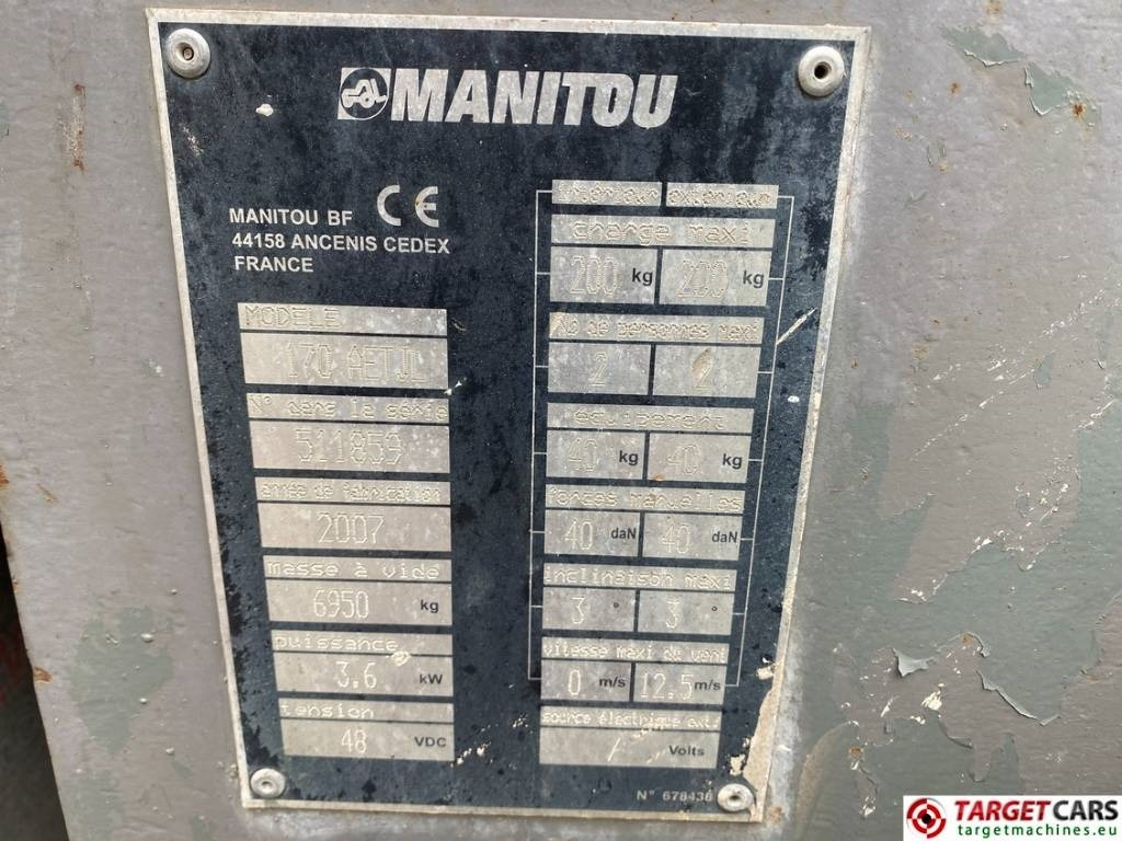 Manitou 170AETJL Articulated Electric Boom 1690cm DEFECT  в лизинг Manitou 170AETJL Articulated Electric Boom 1690cm DEFECT: фото 11
