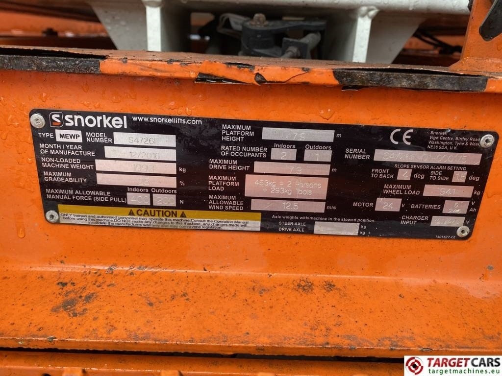 Snorkel S4726E Electric Scissor Work Lift 980cm  в лизинг Snorkel S4726E Electric Scissor Work Lift 980cm: фото 11