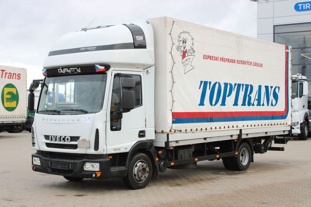 Iveco EUROCARGO 75E18, HYDRAULIC LIFT, SLEEPING CABIN - Тентованный фургон: фото 1 Iveco EUROCARGO 75E18, HYDRAULIC LIFT, SLEEPING CABIN - Тентованный фургон: фото 1