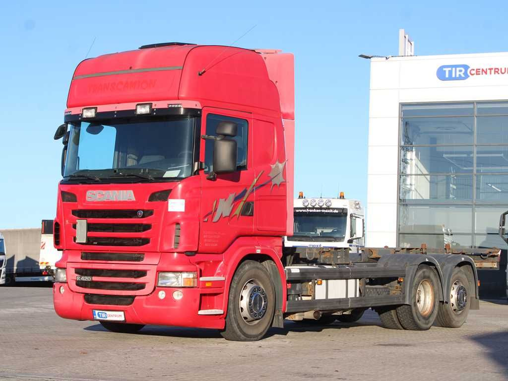 Scania R 420 LB, EURO 5, 6X2, MNB, BDF, RETARDER - Грузовик-контейнеровоз/ Сменный кузов: фото 1 Scania R 420 LB, EURO 5, 6X2, MNB, BDF, RETARDER - Грузовик-контейнеровоз/ Сменный кузов: фото 1
