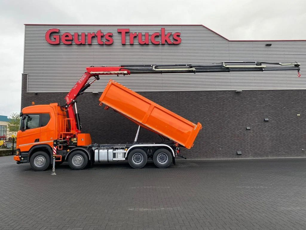Scania R650 V8 NGS XT 8X4 + KIPPER + FASSI F275A.2.25 K - Самосвал, Автоманипулятор: фото 1 Scania R650 V8 NGS XT 8X4 + KIPPER + FASSI F275A.2.25 K - Самосвал, Автоманипулятор: фото 1
