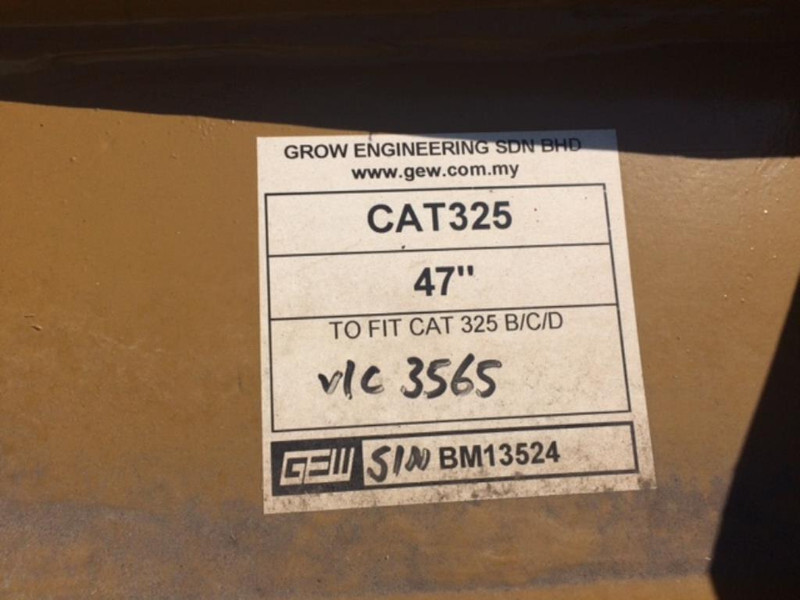 Caterpillar 325B / 325C / 325D 47 inch HDbucket в лизинг Caterpillar 325B / 325C / 325D 47 inch HDbucket: фото 6