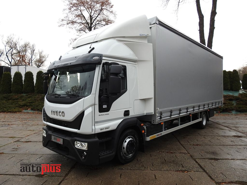 Iveco EUROCARGO 120-250 PRITSCHE PLANE 18 PALETTEN A/C  - Тентованный грузовик: фото 1