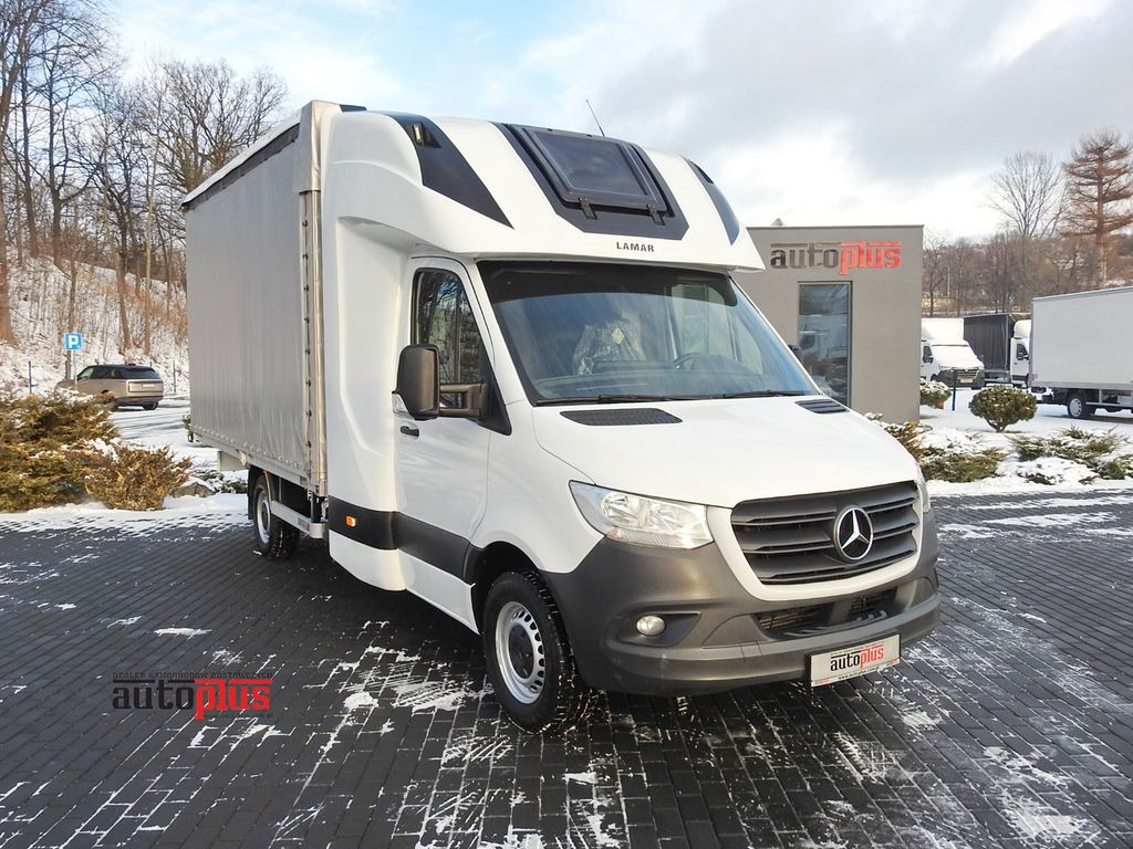 Mercedes-Benz SPRINTER 316 PRITSCHE PLANE 8 PALETTEN WEBASTO  - Тентованный фургон, Грузопассажирский фургон: фото 1