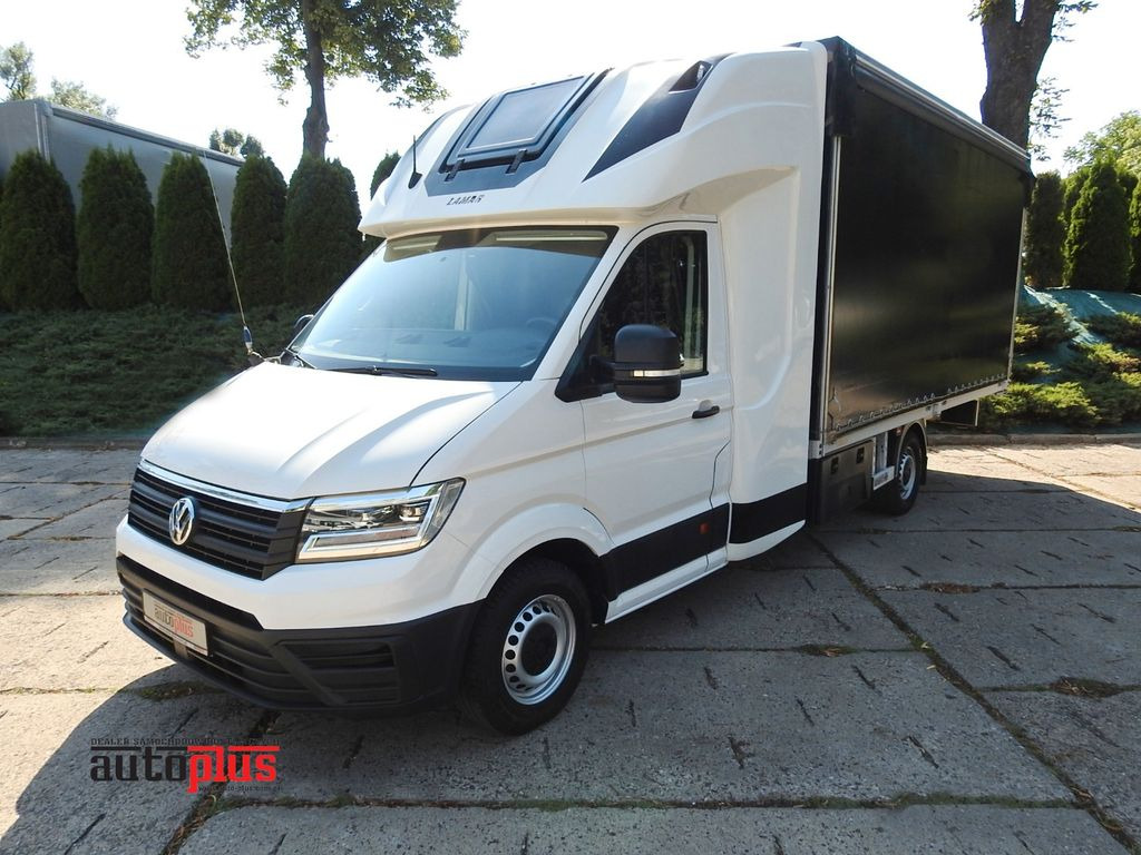 Volkswagen CRAFTER PRITSCHE PLANE 10 PALETTEN WEBASTO A/C  - Тентованный фургон, Грузопассажирский фургон: фото 1