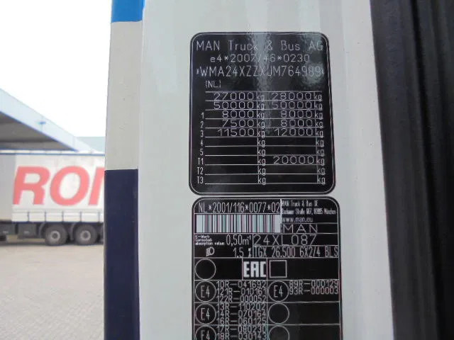 MAN TGX 26-500 XXL NEW TYPE TACHO в лизинг MAN TGX 26-500 XXL NEW TYPE TACHO: фото 7
