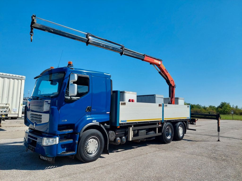 Renault Premium DXI R450.26 + Kran Palfinger PK 15.500 - Грузовик бортовой/ Платформа, Автоманипулятор: фото 1 Renault Premium DXI R450.26 + Kran Palfinger PK 15.500 - Грузовик бортовой/ Платформа, Автоманипулятор: фото 1