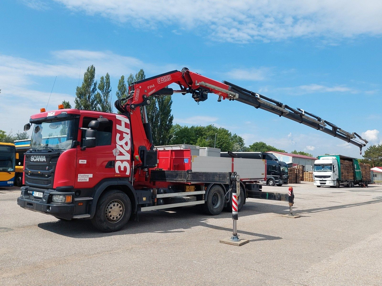 Scania G 410LB 6x4 HNA + Kran Fassi F545RA.2.27 FLY-JIB - Грузовик бортовой/ Платформа, Автоманипулятор: фото 5 Scania G 410LB 6x4 HNA + Kran Fassi F545RA.2.27 FLY-JIB - Грузовик бортовой/ Платформа, Автоманипулятор: фото 5
