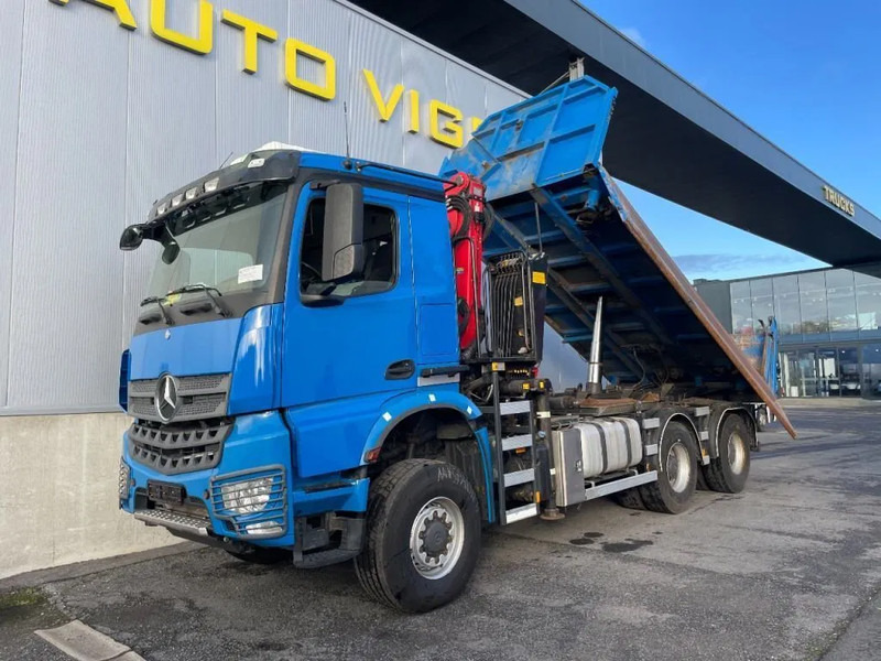 Самосвал, Автоманипулятор Mercedes-Benz Arocs 3342 *6x6*meegestuurd as*2zijdige kipper*Airco*Bluetooth: фото 16