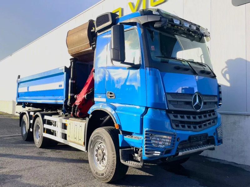 Самосвал, Автоманипулятор Mercedes-Benz Arocs 3342 *6x6*meegestuurd as*2zijdige kipper*Airco*Bluetooth: фото 15