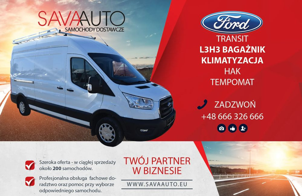 Ford TRANSIT *LIFT*L3H3*130KM*TEMPOMAT*KLIMA* - Цельнометаллический фургон: фото 1 Ford TRANSIT *LIFT*L3H3*130KM*TEMPOMAT*KLIMA* - Цельнометаллический фургон: фото 1