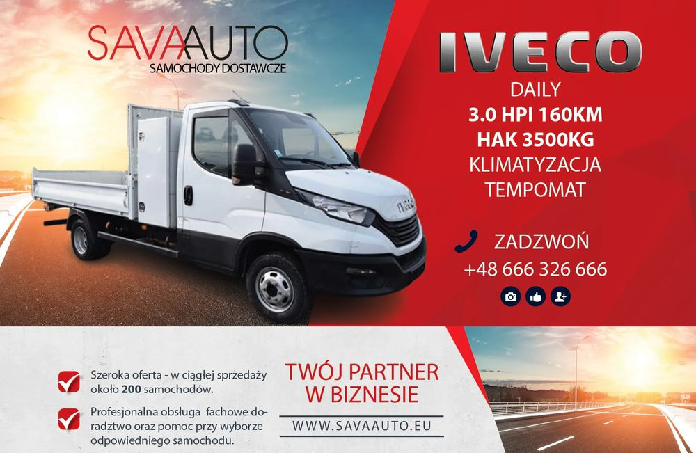 Iveco DAILY 35C16 *WYWROTKA*3.0HPI*160KM*TEMPOMAT*KLIMATYZACJA*4 - Малотоннажный самосвал: фото 1 Iveco DAILY 35C16 *WYWROTKA*3.0HPI*160KM*TEMPOMAT*KLIMATYZACJA*4 - Малотоннажный самосвал: фото 1