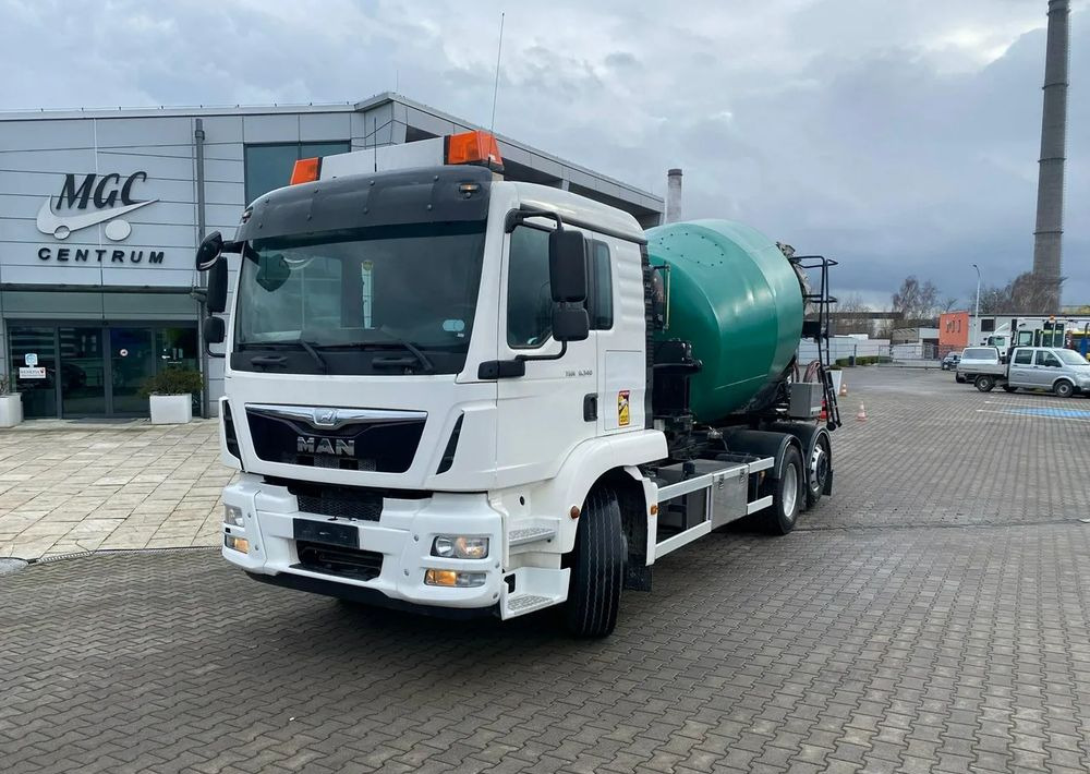 MAN TGM 26.340 / 6X2 / SYPIALKA / EURO6 / 13375L / 1WŁ / TRANSPORT MOZLIWY / PO SERWISIE / BARYVEL - Автобетоносмеситель: фото 1