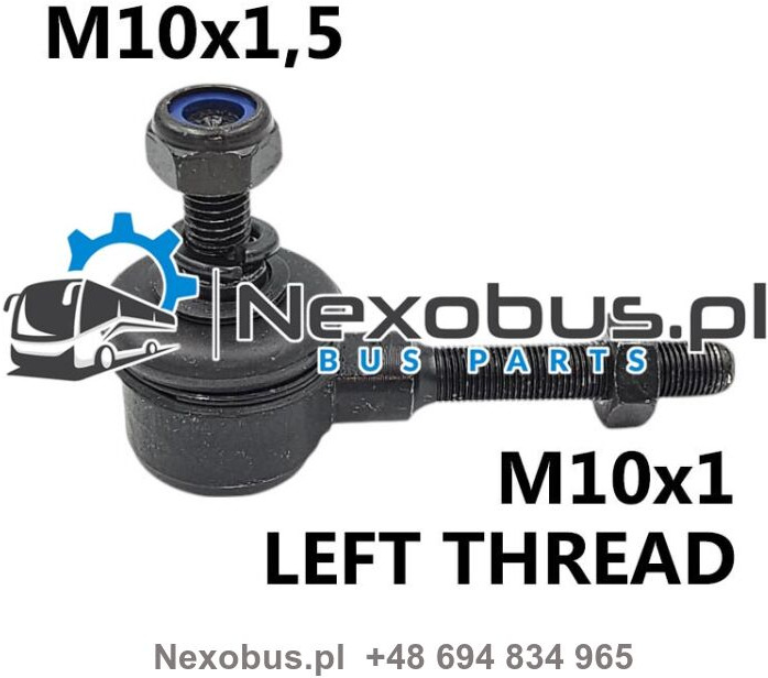 Końcówka drążka drzwi Bova Futura Setra M10x1/M10x1,5 lewa - Дверь и запчасти для Автобусов: фото 1