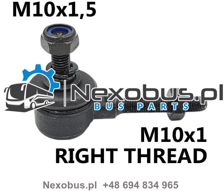 Końcówka drążka drzwi Bova Futura Setra M10x1/M10x1,5 prawa - Дверь и запчасти для Автобусов: фото 1