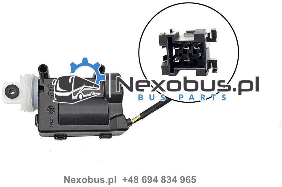 Zamek elektryczny klap Bova MAN prostokątna wtyczka - Кабина и интерьер для Автобусов: фото 1 Zamek elektryczny klap Bova MAN prostokątna wtyczka - Кабина и интерьер для Автобусов: фото 1