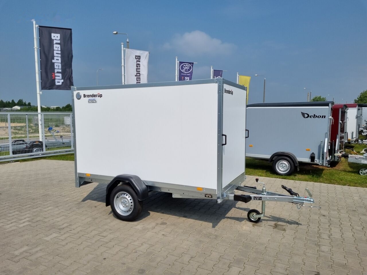 Brenderup Cargo CD260UB kontener fourgon box trailer 750 kg GVW ramp - Прицеп-фургон: фото 1