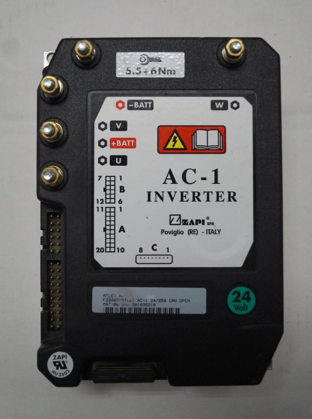 Atlet FZ2007 | Rijregeling Drive controller ZAPI AC1 FZ2007 24/250A can open sn. - Блок управления для Погрузочно-разгрузочной техники: фото 1 Atlet FZ2007 | Rijregeling Drive controller ZAPI AC1 FZ2007 24/250A can open sn. - Блок управления для Погрузочно-разгрузочной техники: фото 1