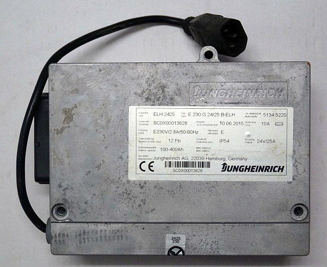 Jungheinrich 51345220 | Build in charger ELH2425 24V/25A 100-400Ah year 2025 sn. Build in charger ELH2425 24V/25A 100-400Ah year 2025 sn. SNOX00013628 - Аккумулятор для Погрузочно-разгрузочной техники: фото 1 Jungheinrich 51345220 | Build in charger ELH2425 24V/25A 100-400Ah year 2025 sn. Build in charger ELH2425 24V/25A 100-400Ah year 2025 sn. SNOX00013628 - Аккумулятор для Погрузочно-разгрузочной техники: фото 1