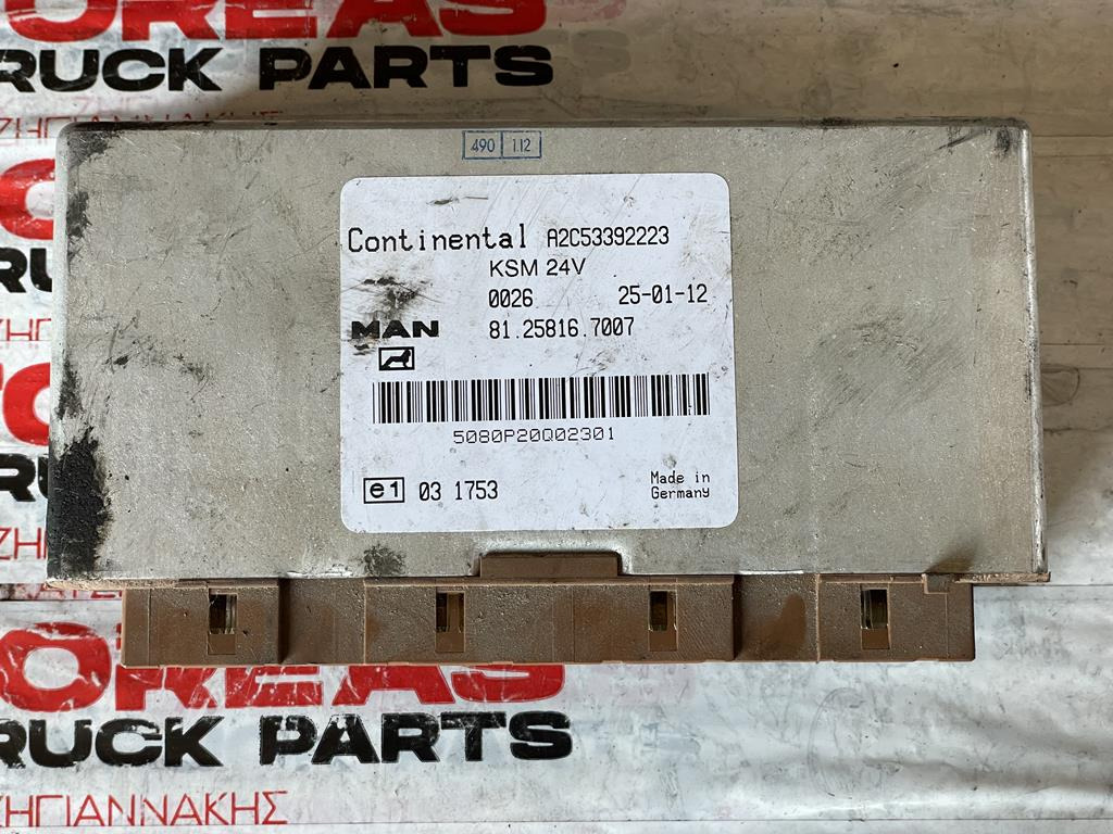 MAN KSM 81.25816 - 7007 - Блок управления для Грузовиков: фото 1 MAN KSM 81.25816 - 7007 - Блок управления для Грузовиков: фото 1