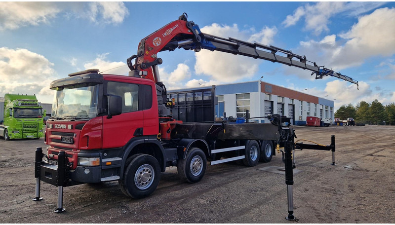 Scania R420 8X4 PM 80 + jib - Грузовик бортовой/ Платформа, Автоманипулятор: фото 1 Scania R420 8X4 PM 80 + jib - Грузовик бортовой/ Платформа, Автоманипулятор: фото 1