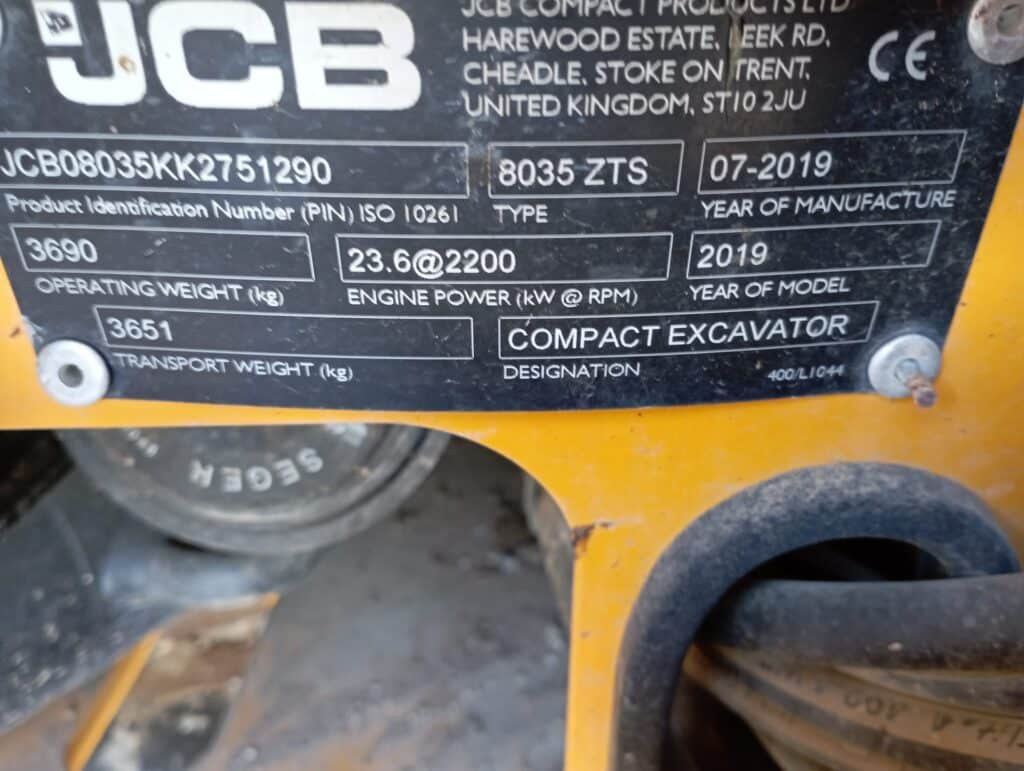 JCB 8035 ZTS в лизинг JCB 8035 ZTS: фото 8