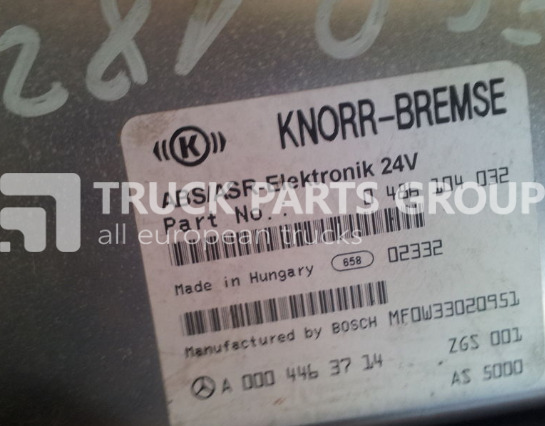 KNORR-BREMSE Mercedes BEnz Atego, Actros ABS / ASR ELEKTRONIK 24V EDC, ECU 00 control unit - Блок управления для Грузовиков: фото 1 KNORR-BREMSE Mercedes BEnz Atego, Actros ABS / ASR ELEKTRONIK 24V EDC, ECU 00 control unit - Блок управления для Грузовиков: фото 1