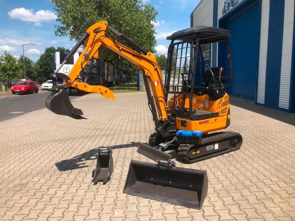 Minibagger BK1700JS + Schaufelpaket *INKL.19% MWST*BERGER KRAUS*KUBOTA*JOYST*SOFORT! - Мини-экскаватор: фото 1