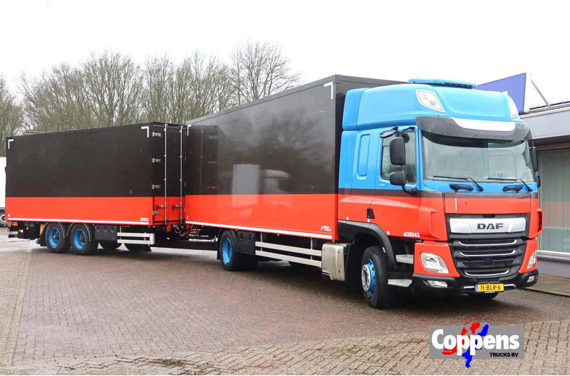 DAF CF 410 Bakwagen + Trailer 2x DHollandia 2000kg 6 stuks in voorraad!! - Грузовик с закрытым кузовом: фото 1 DAF CF 410 Bakwagen + Trailer 2x DHollandia 2000kg 6 stuks in voorraad!! - Грузовик с закрытым кузовом: фото 1