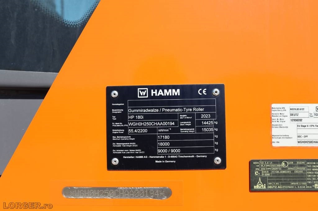 Hamm HP 180 i / For Sale and Rent  в лизинг Hamm HP 180 i / For Sale and Rent: фото 16