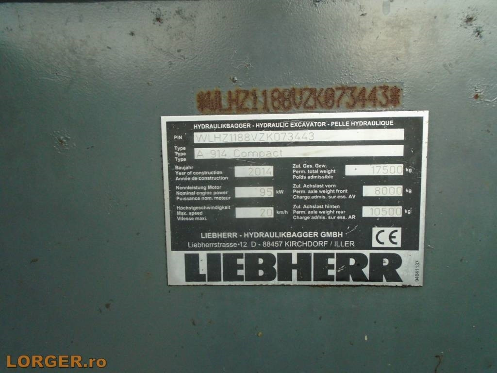 Liebherr A 914 Compact  в лизинг Liebherr A 914 Compact: фото 13