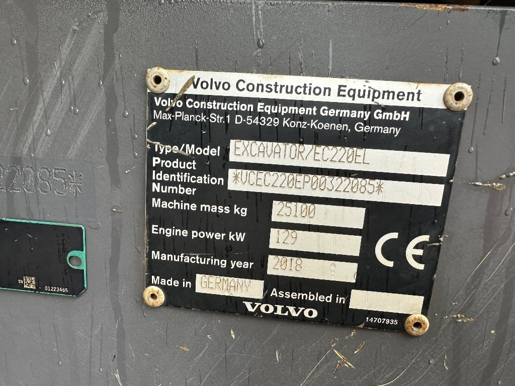 Volvo EC 220 EL  в лизинг Volvo EC 220 EL: фото 8