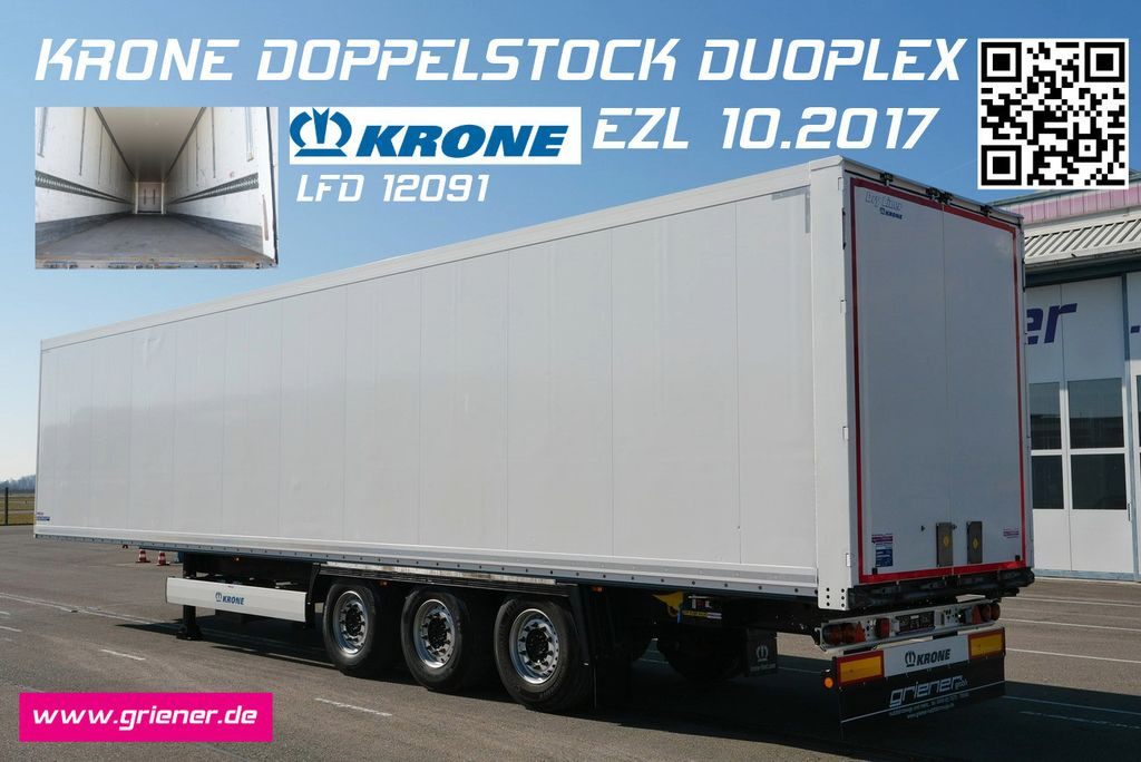 Krone SD 27/DOPPELSTOCK / ZURRLEISTE / KRONE ACHSE - Полуприцеп-фургон: фото 1 Krone SD 27/DOPPELSTOCK / ZURRLEISTE / KRONE ACHSE - Полуприцеп-фургон: фото 1