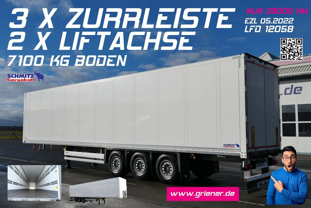 Schmitz Cargobull SKO 24/ 3 x ZURRLEISTE / LED/ LIFT 39 tsd km  - Полуприцеп-фургон: фото 1