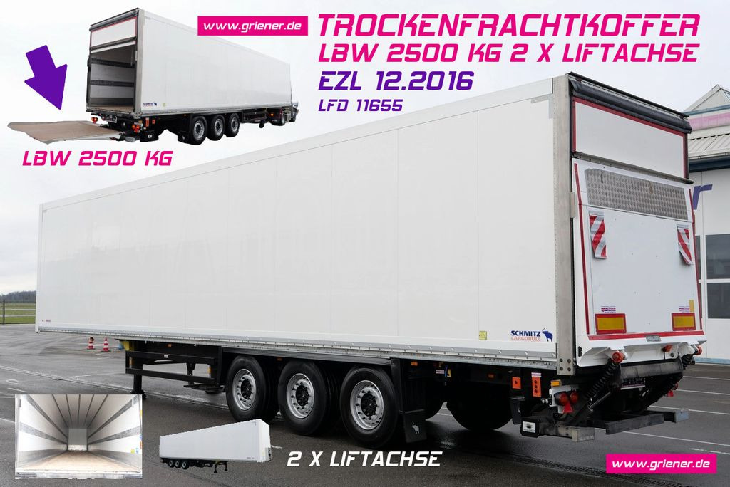 Schmitz Cargobull SKO 24 / LBW 2500 KG DHOLLANDIA /2 xLIFTACHSE - Полуприцеп-фургон: фото 1 Schmitz Cargobull SKO 24 / LBW 2500 KG DHOLLANDIA /2 xLIFTACHSE - Полуприцеп-фургон: фото 1