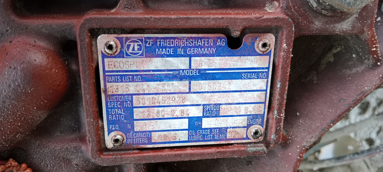 ZF 16 16-151 - Коробка передач для Грузовиков: фото 1 ZF 16 16-151 - Коробка передач для Грузовиков: фото 1