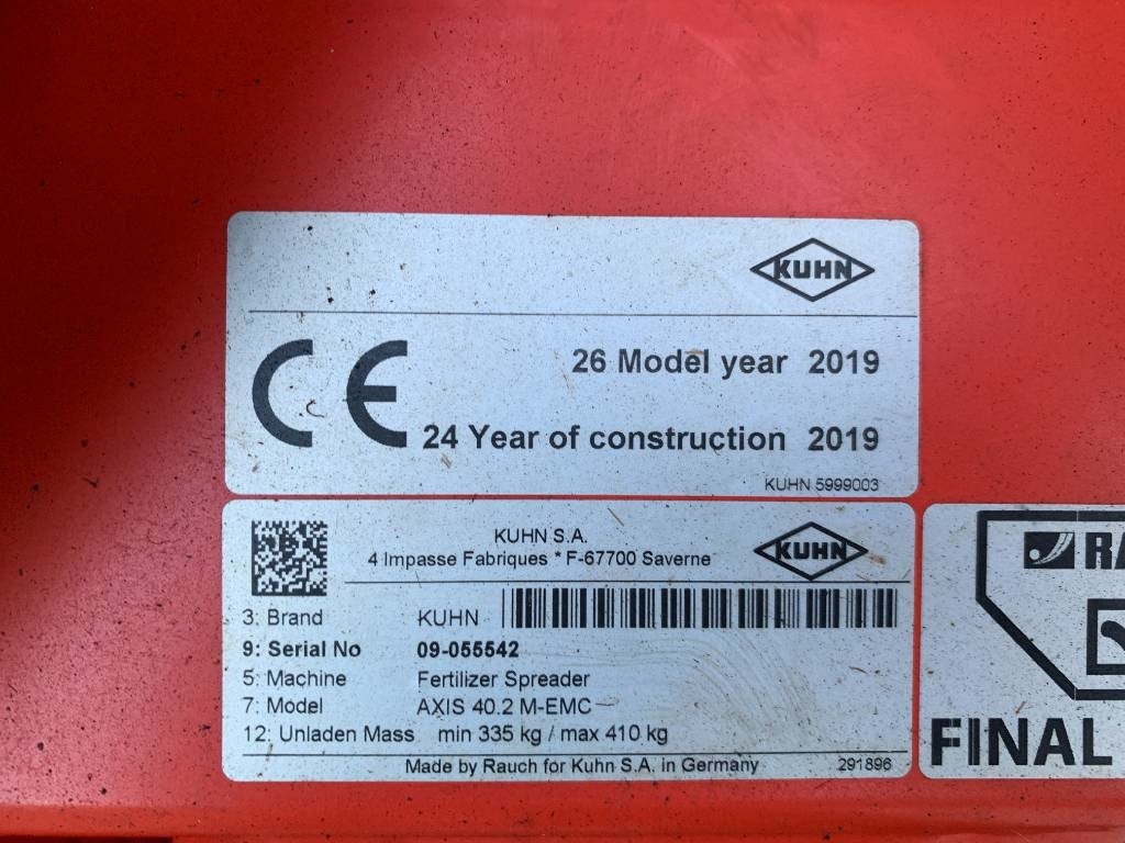 Kuhn 40.2 m-emc Fert Spreader  в лизинг Kuhn 40.2 m-emc Fert Spreader: фото 9